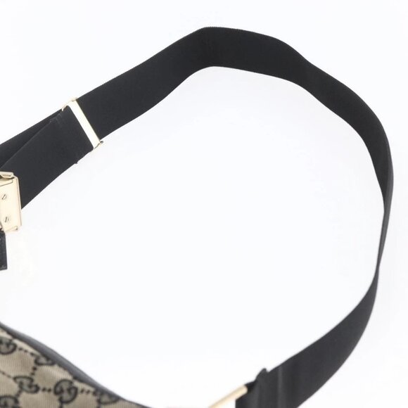 GUCCI GG Canvas Shoulder Bag Navy Gold 019 - Picture 8 of 16